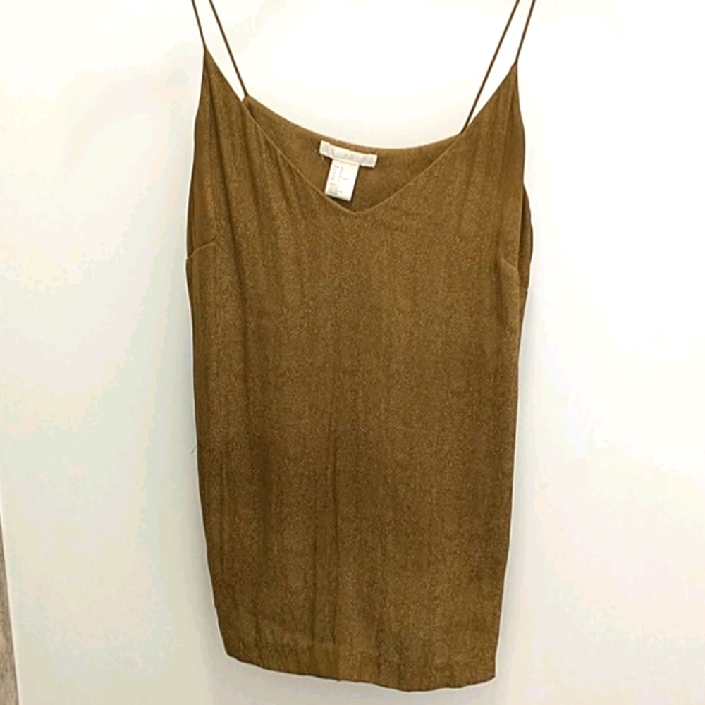 Snake print green cami